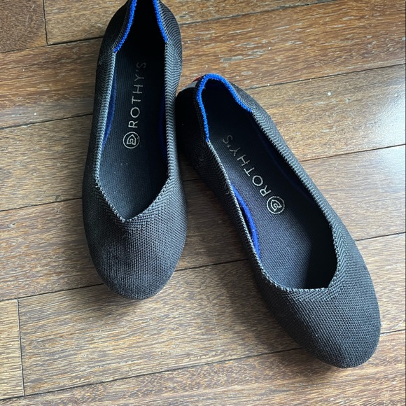 Rothy’s “The Flat” dark gray shoes - Picture 2 of 6